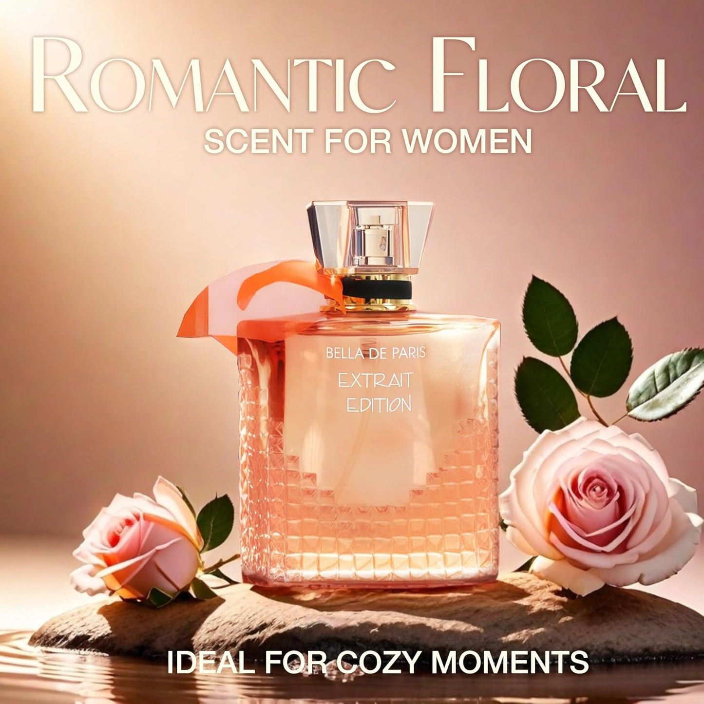 Bella De Paris EXT Women's Perfume Floral & Sweet Eau De Parfum Long Lasting Fragrance 3.4Fl Oz Cologne for Women Gift(2 Pack)