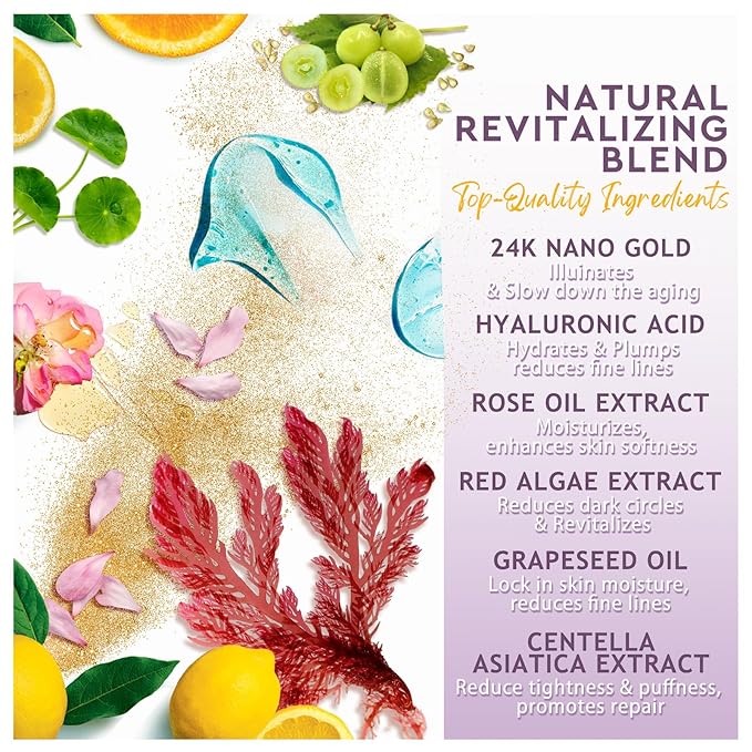 30 Pairs Eye Mask Skin care for Dark Circles, Puffy Eyes, Under eye Bags,Wrinkles&Super Vitamin C Serum For Women Over 70