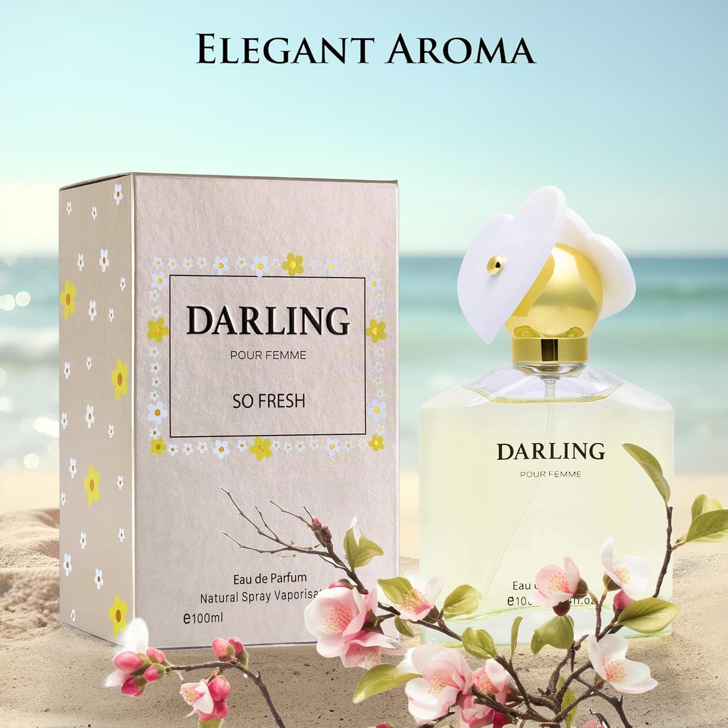 URBAN COLLECTION Darling So Fresh for Women Eau De Parfum – Fruity & Floral Fragrance – Grapefruit, Sweet Raspberry – Jasmine, Rose – Free of Paraben, Vegan & Cruelty-Free – 100ml Bottle