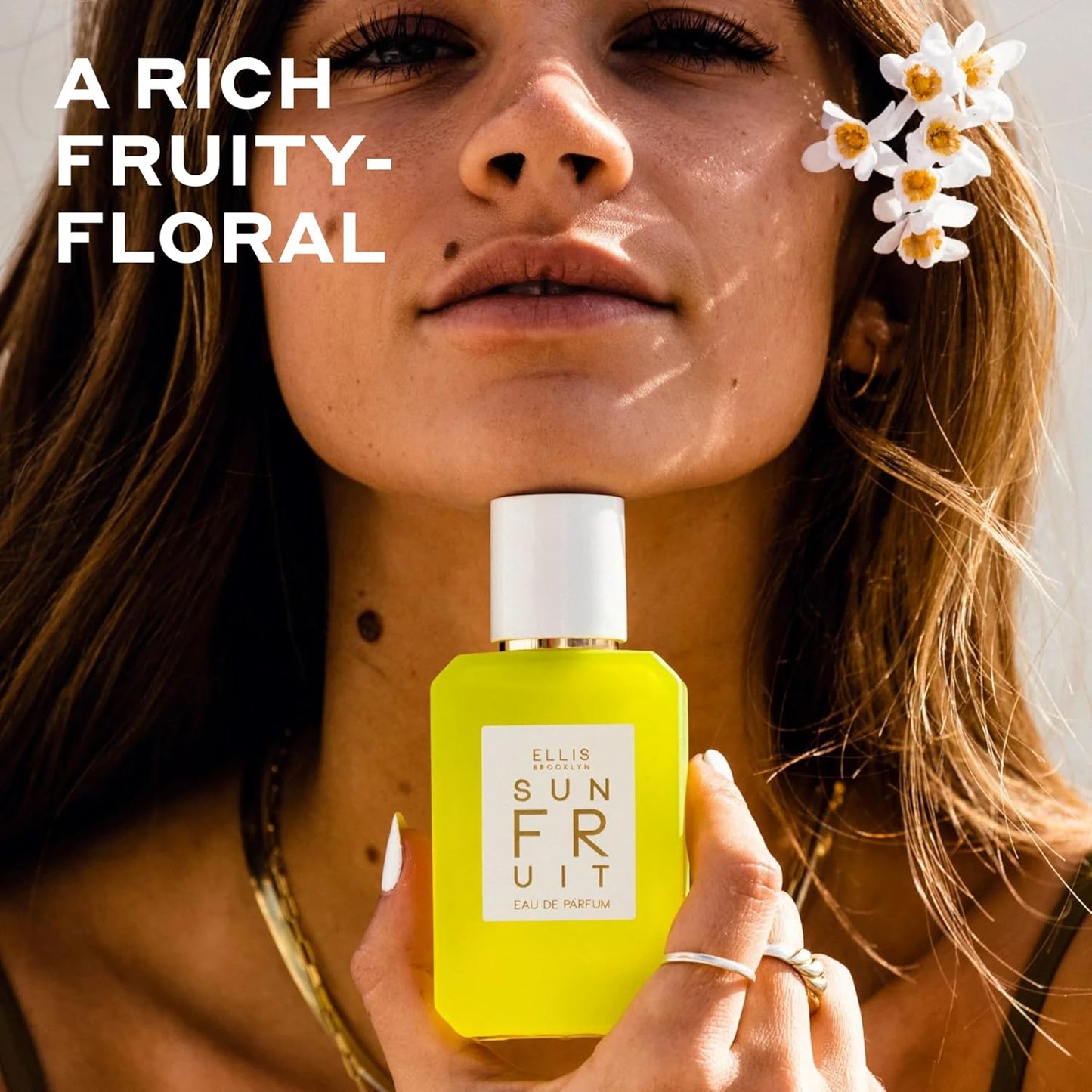 Ellis Brooklyn Sun Fruit Eau de Parfum, Travel Spray, Fruity Floral Perfume for Women with Fig, Jasmine & Vanilla, Eco-Conscious, Vegan, Cruelty-Free Paraben-Free, Made in the USA, 10ml / 0.33 Fl Oz