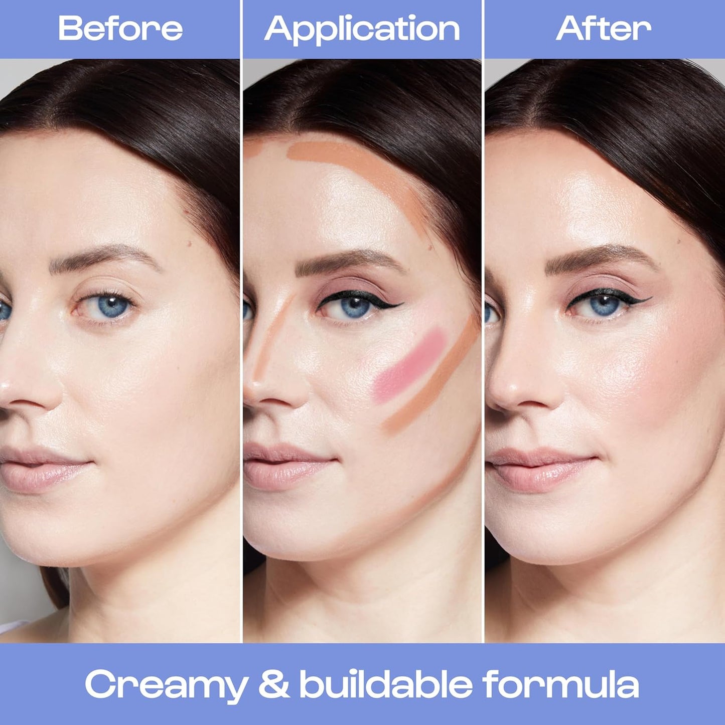 Alleyoop Stack The Odds - Stackable Makeup Palette - Cream Blush, Contour, Bronzer & Highlighter Blendable Cream Make up Palette - Natural, Glowy Finish - Makeup Stacks for Travel, Sassy Pants