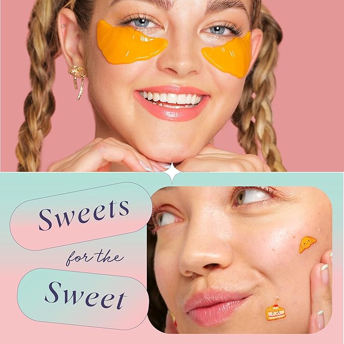 SpaLife BRUNCH DATE UNDEREYE MASK & PIMPLE PATCH DUO – Hydrogel Undereye Patches for Dark Circles & Puffy Eyes – Hydrocolloid Pimple Patches – Mother's Day Gifts for Her - 42 Total Patches