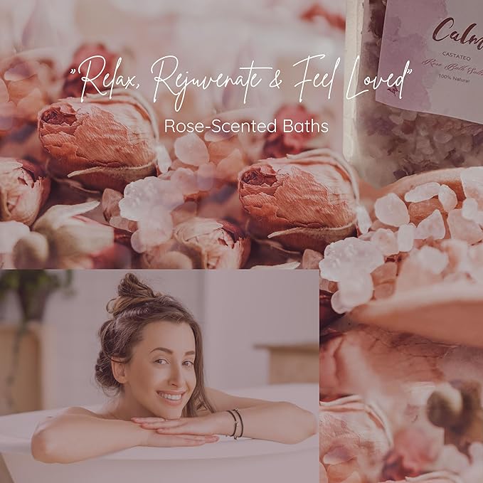 Birthday Gift Box for Women – Rose Gold Pink Aesthetic Gifts for Her – Self Care Relaxation Package for Wife, Girlfriend, Sister, Best Friend – Unique Spa Gift Idea (gold)