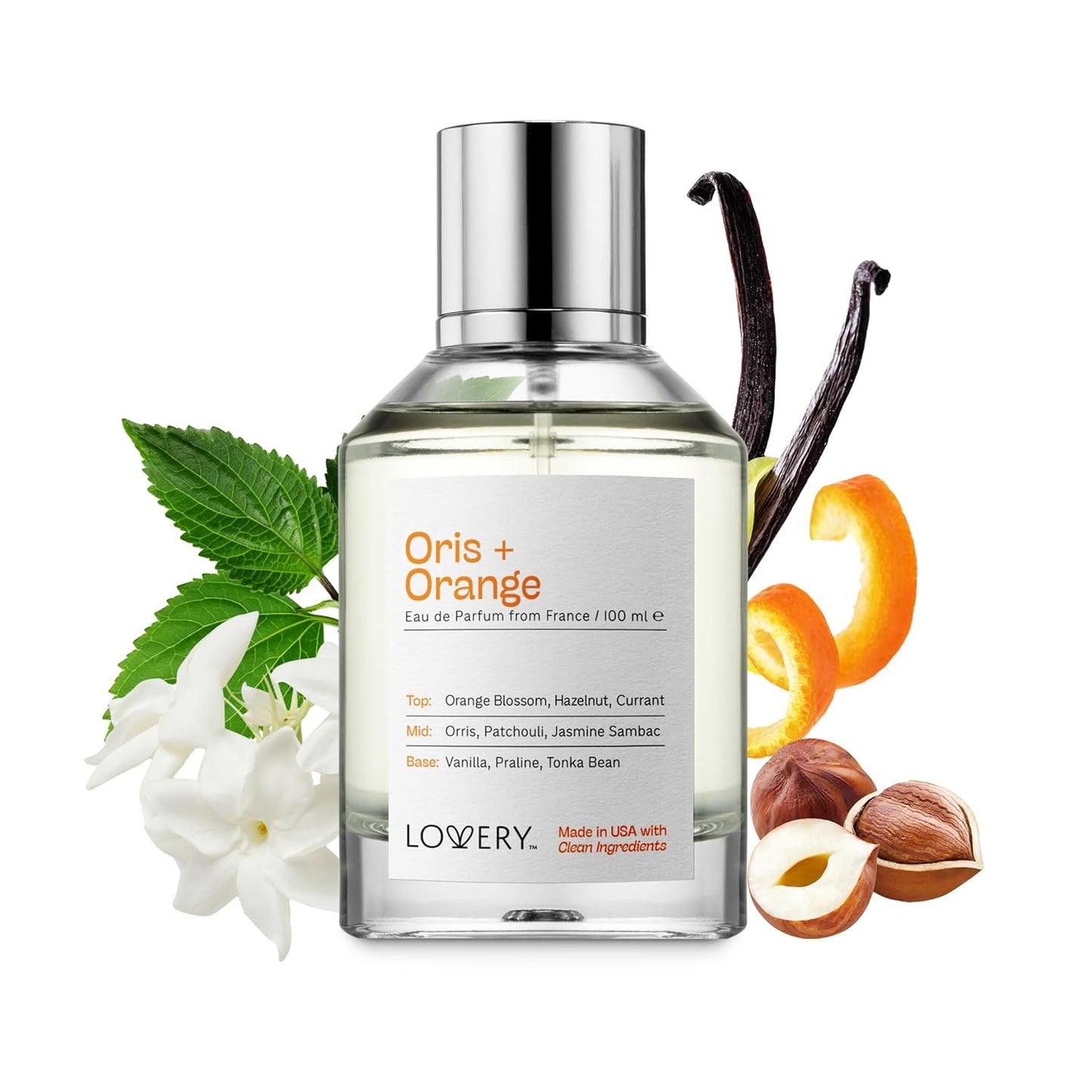 Oris & Orange Blossom Perfume for Women & Men, Inspired by L.a Vie E.st B.elle EDP Spray, Long Lasting, Clean Vanilla Tonka Bean Fragrance, Floral Perfumes for Birthday Gifts for Mom