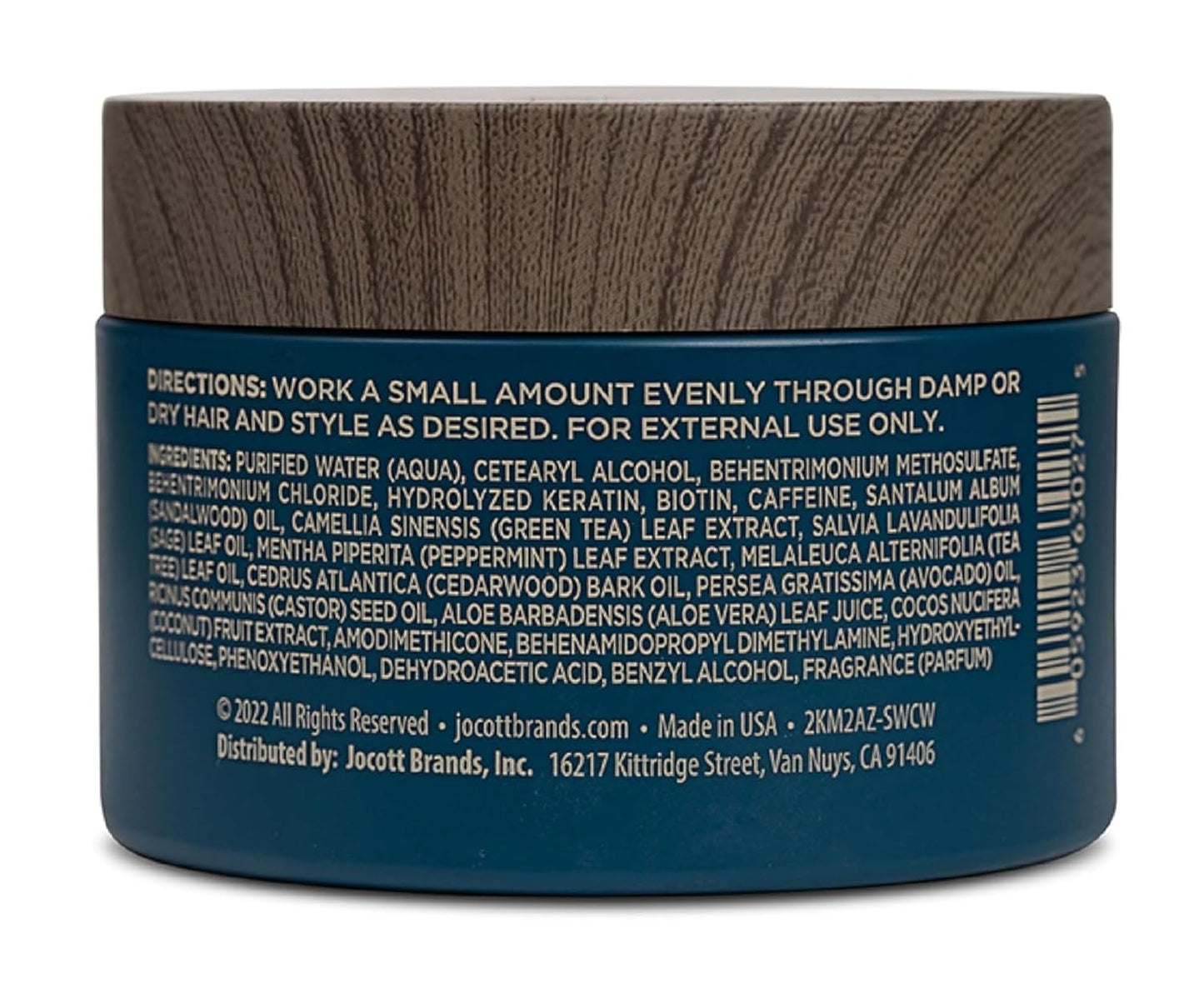 Blackstone Men's Grooming Hair Thickening Pomade - Pliable Hold with Matte Finish | Paraben & Cruelty-Free | Made in USA, Sea + Surf Scent (4 Oz, 2 Pack)