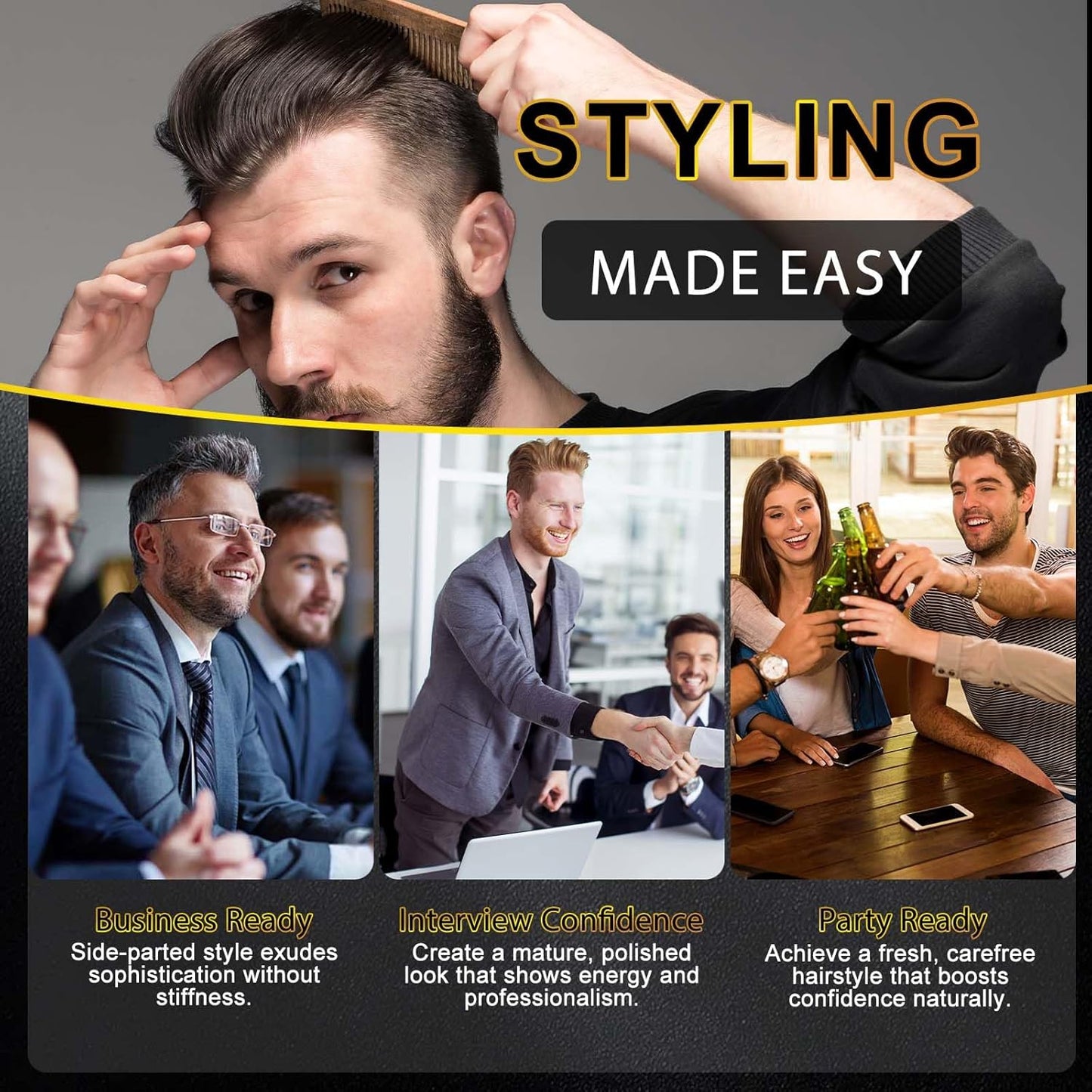 NIFEISHI Texture Powder for Men, (1.05oz of 2Pack) Hair Styling Powder for All Hair Types, Easy to Apply, Natural Matte Hairstyle, Texturizing and Volumizing, High Hold