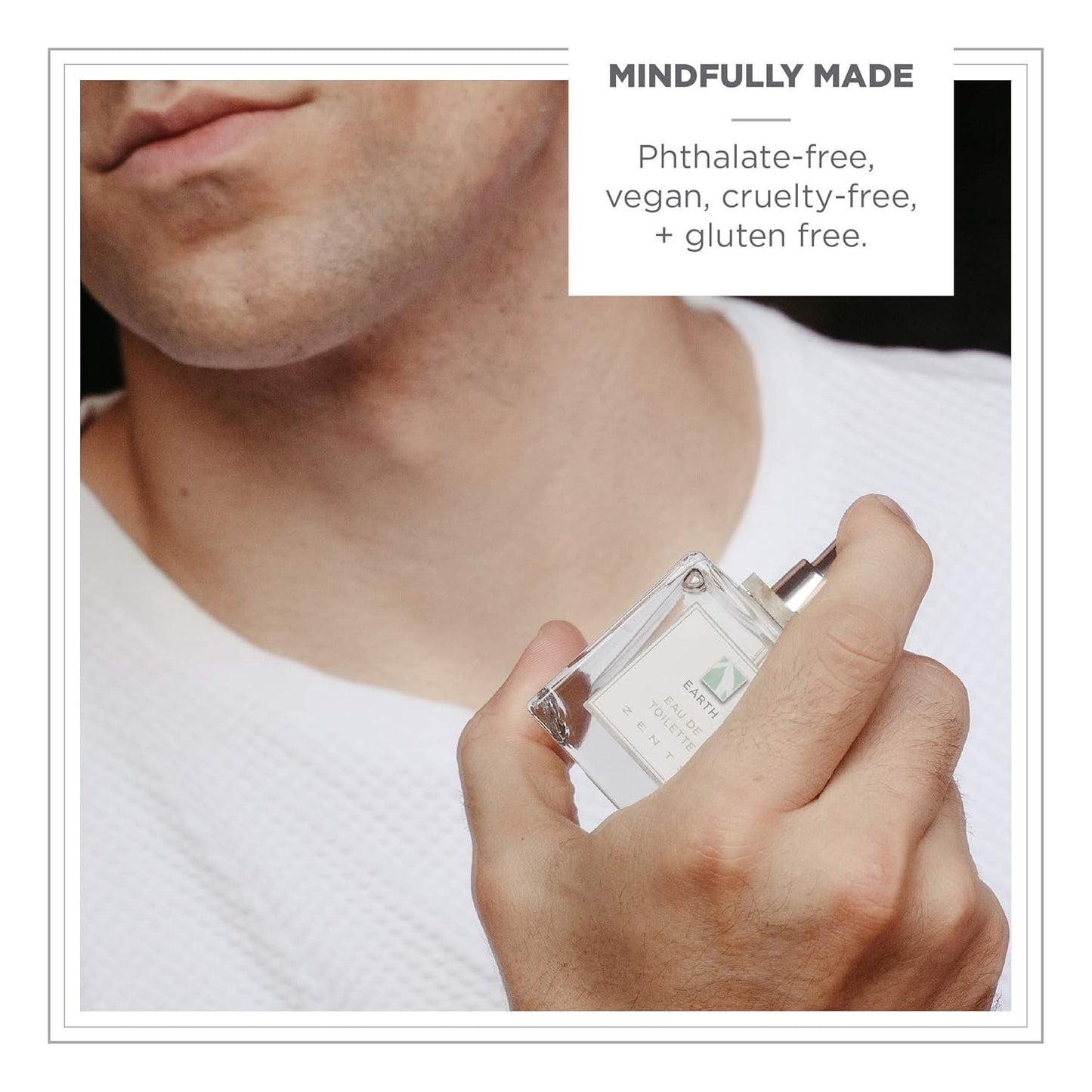 Zents Eau de Parfum (Earth) for Women & Men | Long-Lasting Clean Fragrance with Sandalwood, Fir & Bergamot | Woody & Fresh Scent | 1.69 oz