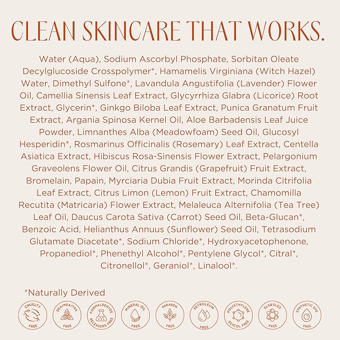 InstaNatural Vitamin C Face Toner, Brightens, Balances pH and Reduces Signs of Aging, Fine Lines and Wrinkles, with Witch Hazel, Lavender and Geranium Oils, 4 Fl Oz