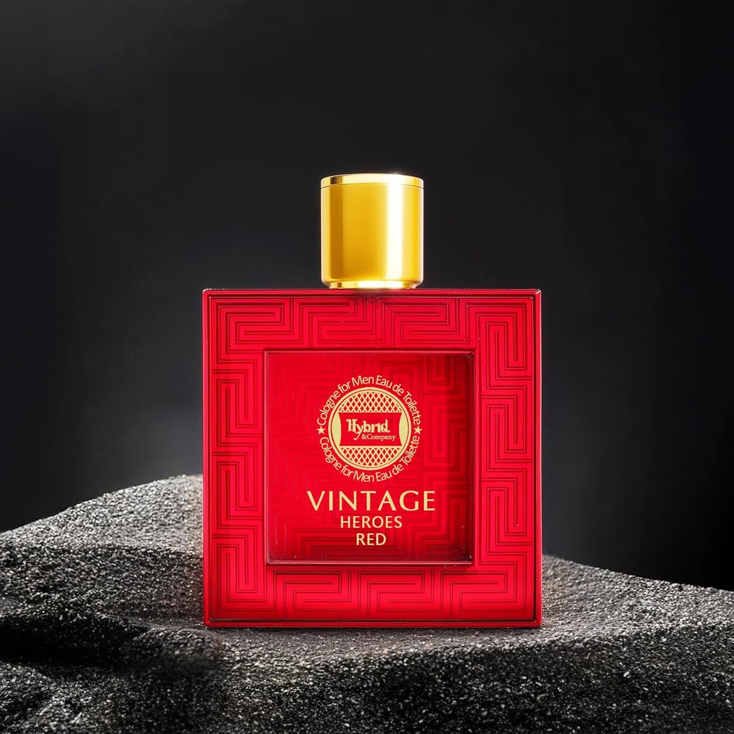 Hybrid & Company Vintage Heroes Red For Men Eau De Toilette Vaporisateur Natural Spray 3.4 Fl Oz