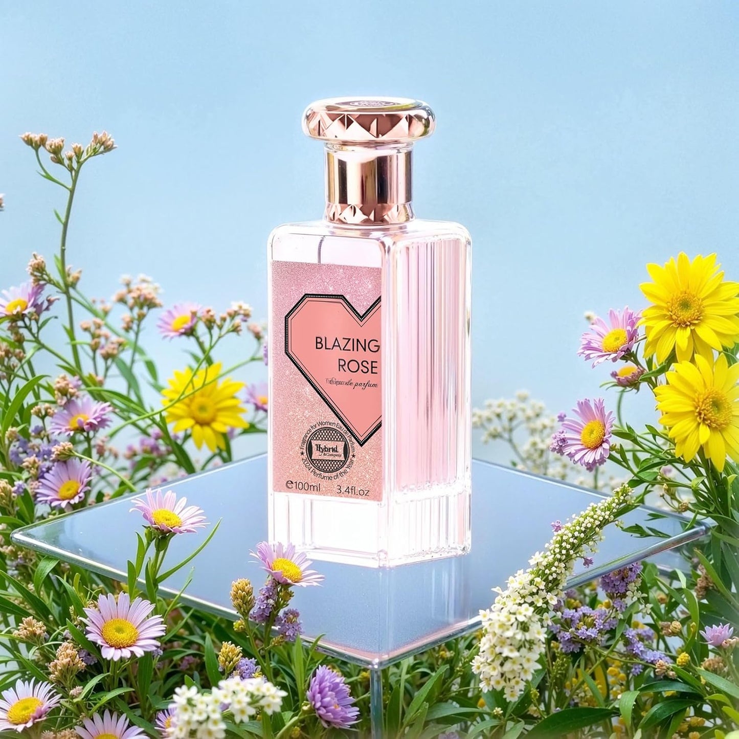 Hybrid & Company Women Blazing Pour Femme Eau De Parfum Vaporisateur Natural Spray 3.4 Fl Oz