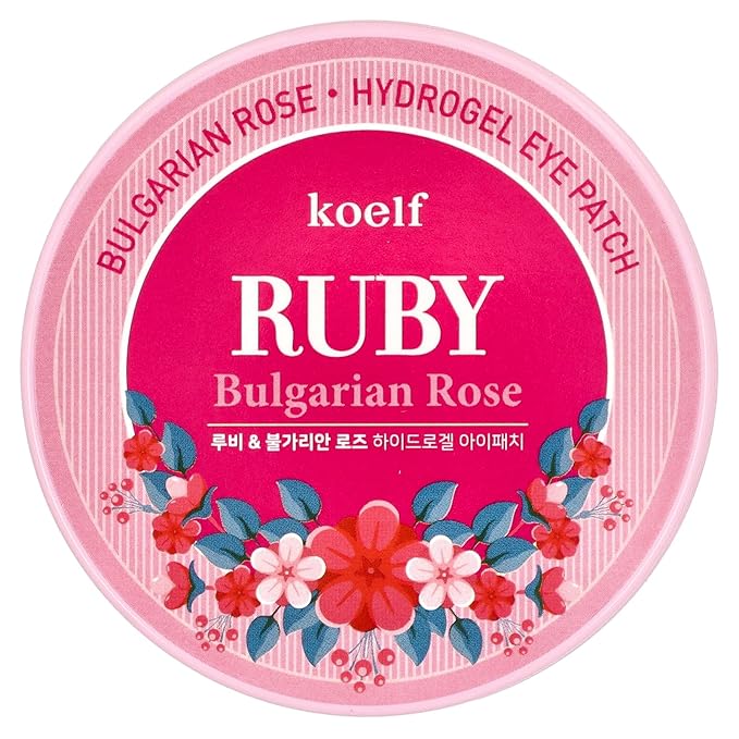 Koelf Ruby & Bulgarian Rose Hydrogel Eye Patch, 60pcs