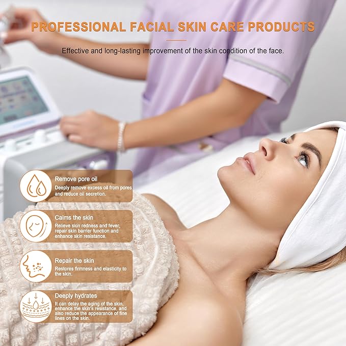 Water Peeling Hydrofacial Skincare Face Moisturizer Cleaning Skin Serum Aqua Peel Concentrated Solution 30ml/1.01oz Per Bottle Dilute to 800ml/27oz Solution Use AS1 SA2 AO3 5 Bottles Per Set(SA2)