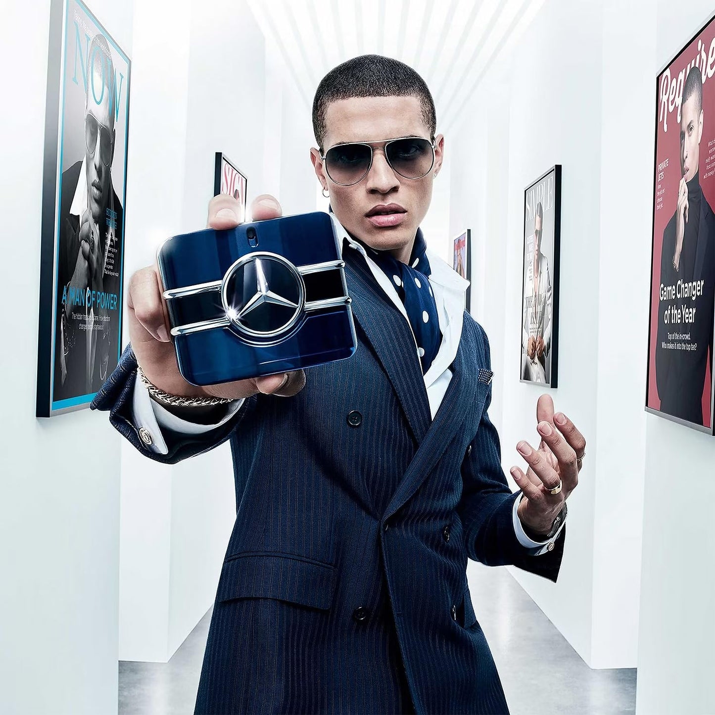 Mercedes Benz Sign Giftset - Mens Cologne Set - Deodorant and Perfume for Men - Cologne for Men - Mens Deodorant - Violet, Patchouli Fragrances - 2 Pc