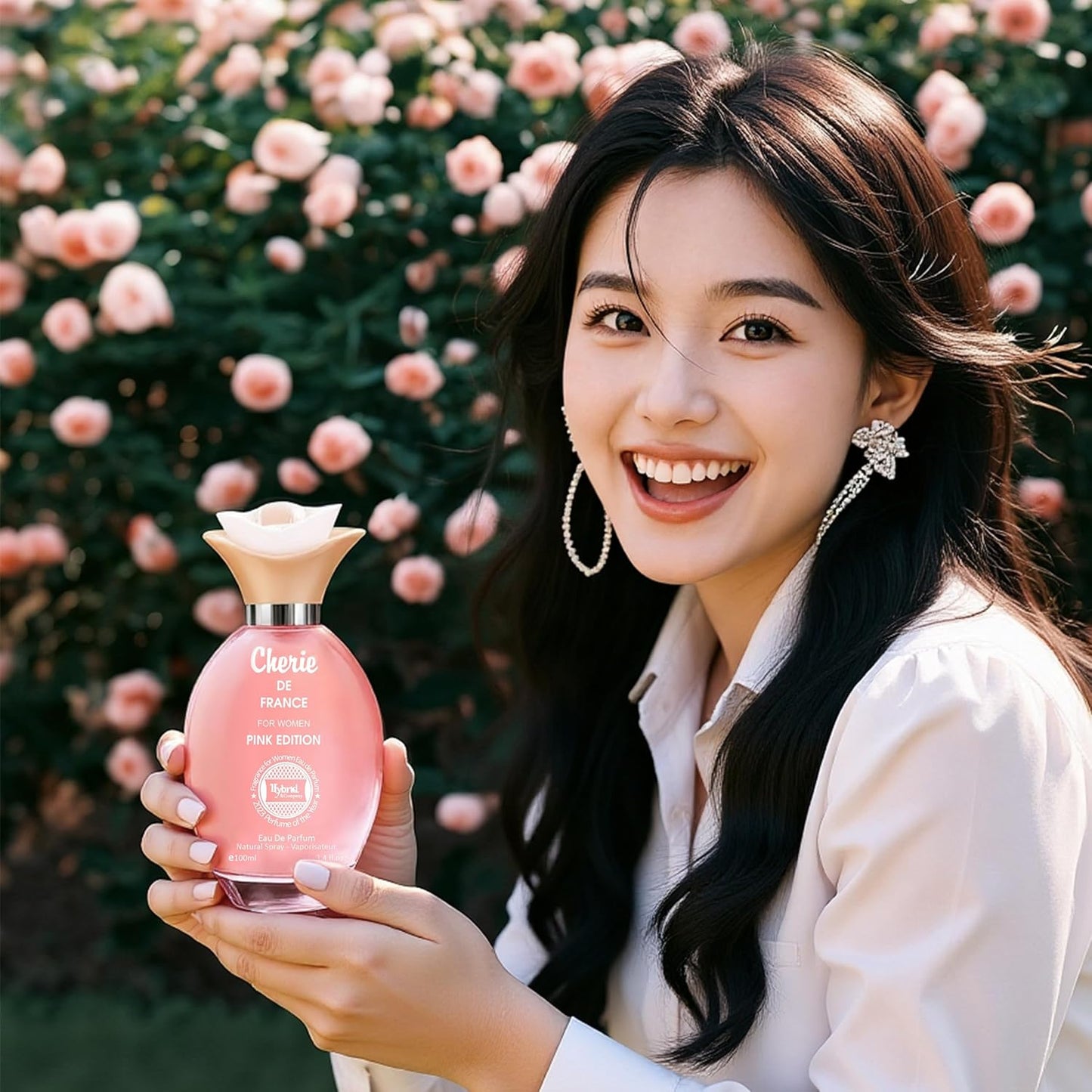 Hybrid & Company Cherie De France For Women Pink Edition Fruity Femininity Relaxed Scent Womens Perfume, 3.4 Fl Oz