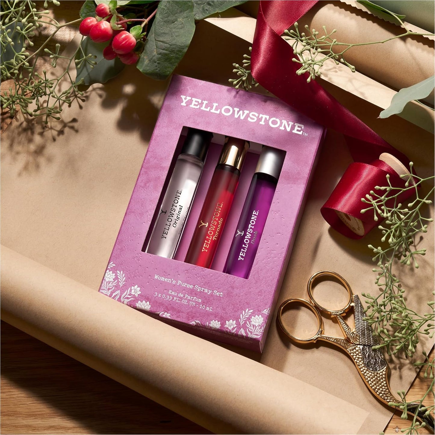 Tru Fragrance Beauty Yellowstone Women's Purse Spray Set