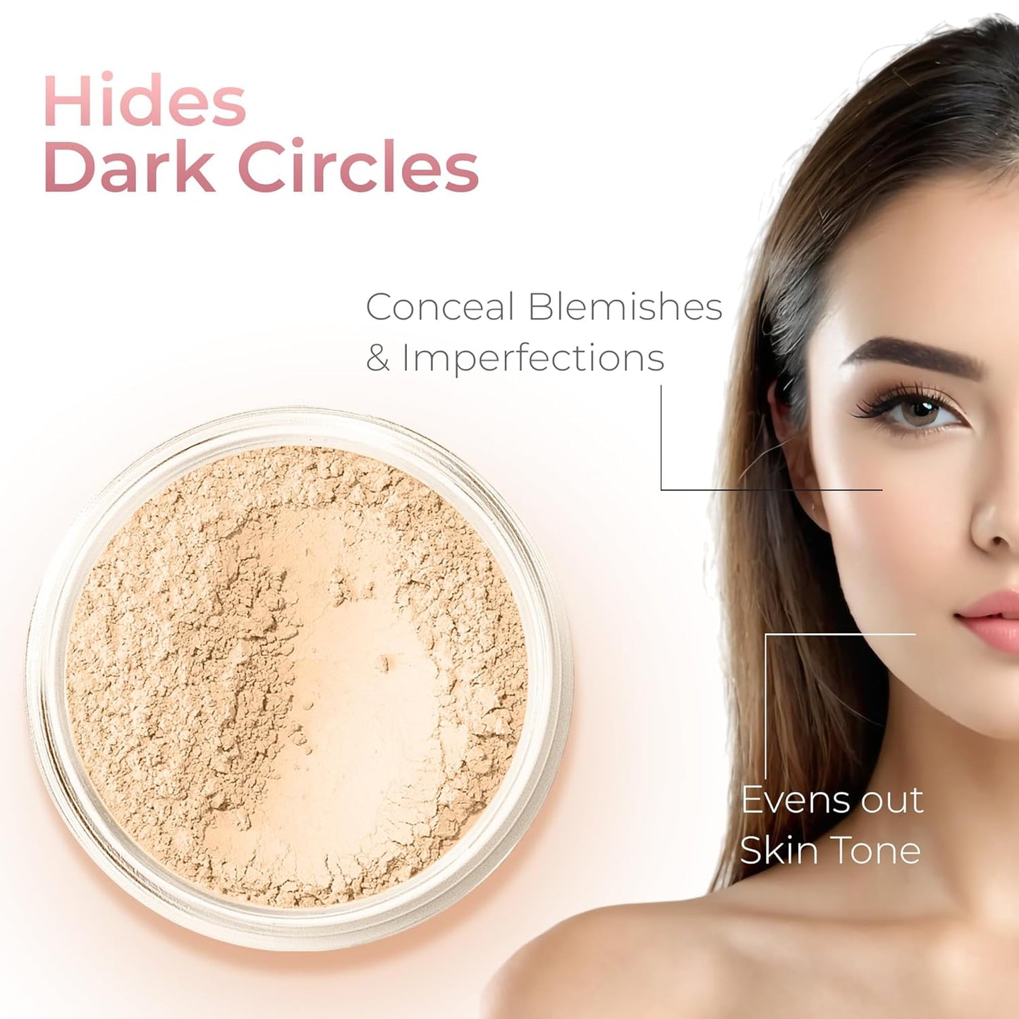 ULTIMATE KIT (FAIR 1) Full Size Mineral Makeup Set Matte Foundation Kit Bare Face Sheer Powder Cover