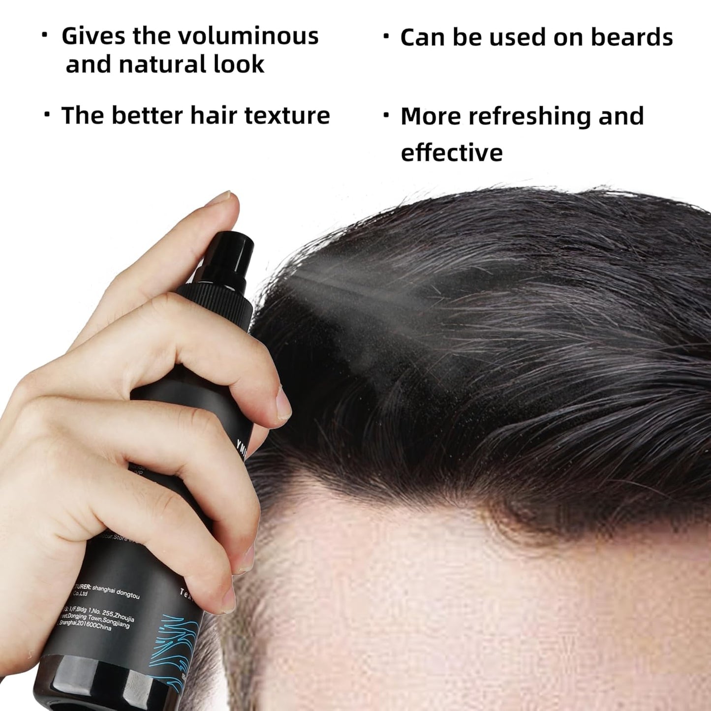 Natural sea salt spray for men,Texturizing,Volumizing,Beach Waves,fresh scent,6.0 fl oz,