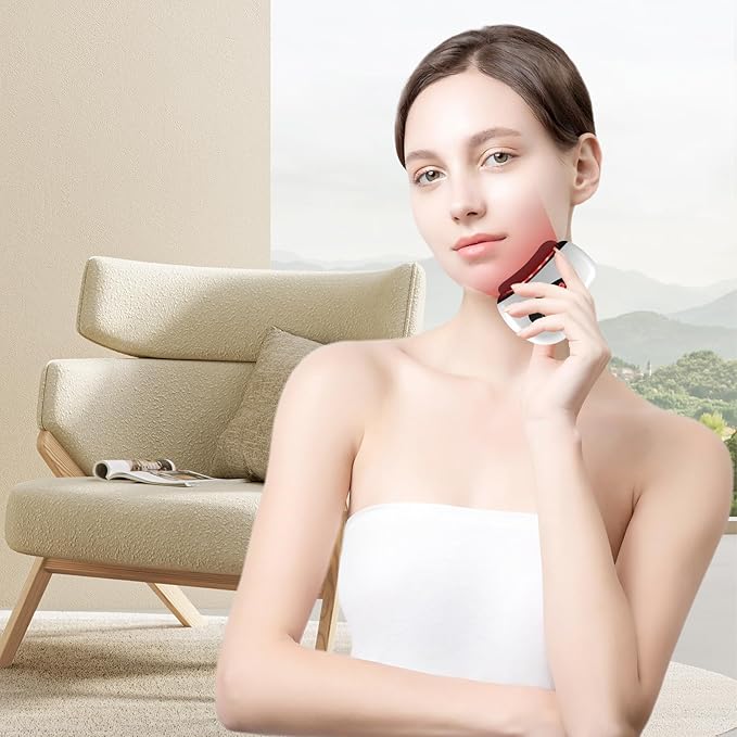 Scraping Facial Tools, 12 Level Vibration Heating, Facial Massager, Lymphatic Drainage Massager, Cellulite Massager, face Sculpting Tool, Reducing Wrinkles and Swelling