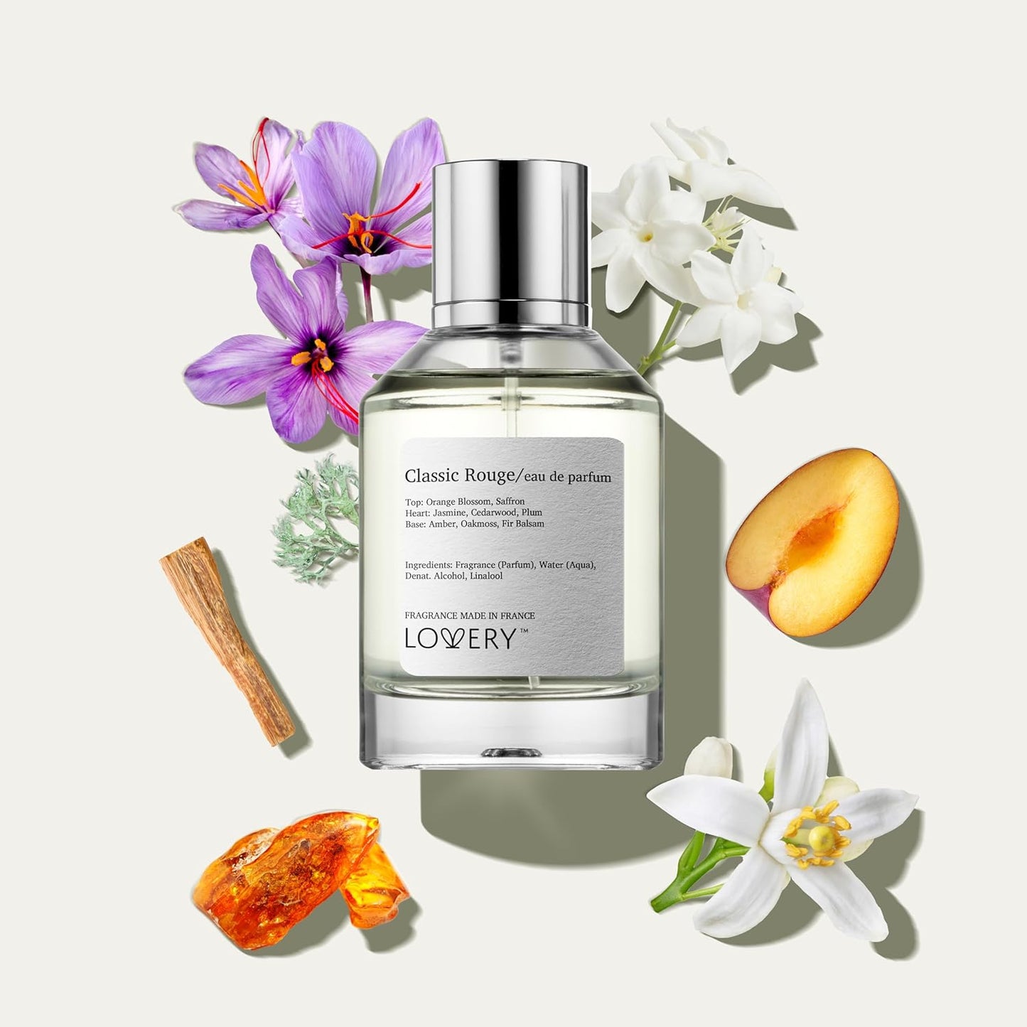 Baccarat Rouge 540 Inspired Perfume - Eau de Parfum for Women & Men, Clean Fragrance Spray, 100ml Perfume, Mom Birthday Gift, Made in France