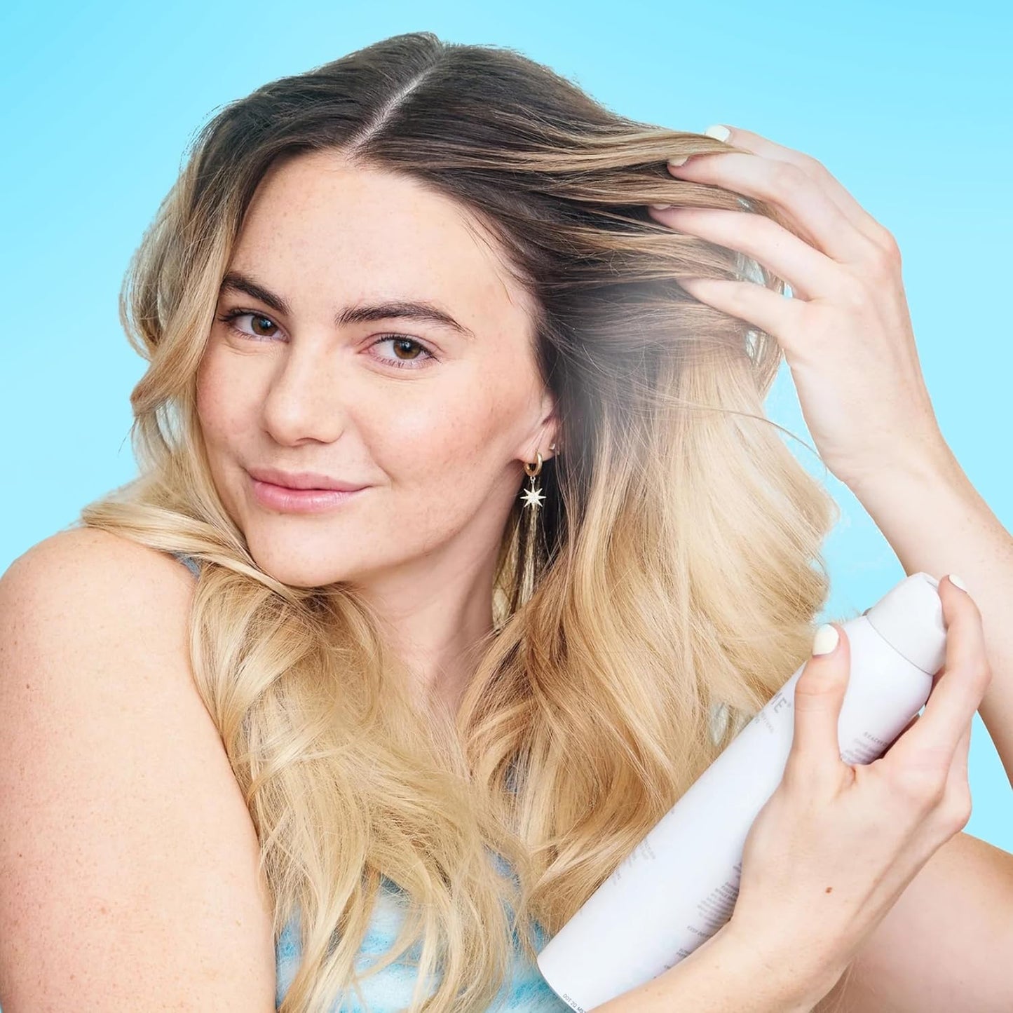 GIMME Beauty Dry Shampoo - For All Hair Types, Including Blonde - With Biotin, Aloe Vera & Keratin - Sulfate & Paraben Free with Sun Protection - Coconut Beachy Revival