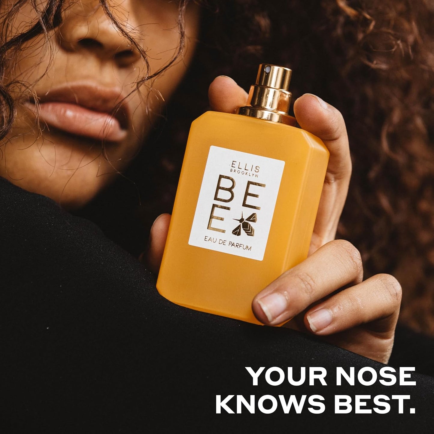 Ellis Brooklyn BEE Eau de Parfum, Honey Vanilla Perfume for Women, Warm & Spicy Scent with Sandalwood, Cocoa, and Dark Rum – Clean, Gourmand Fragrance, Paraben & Phthalate Free,100ml / 3.4 Fl Oz