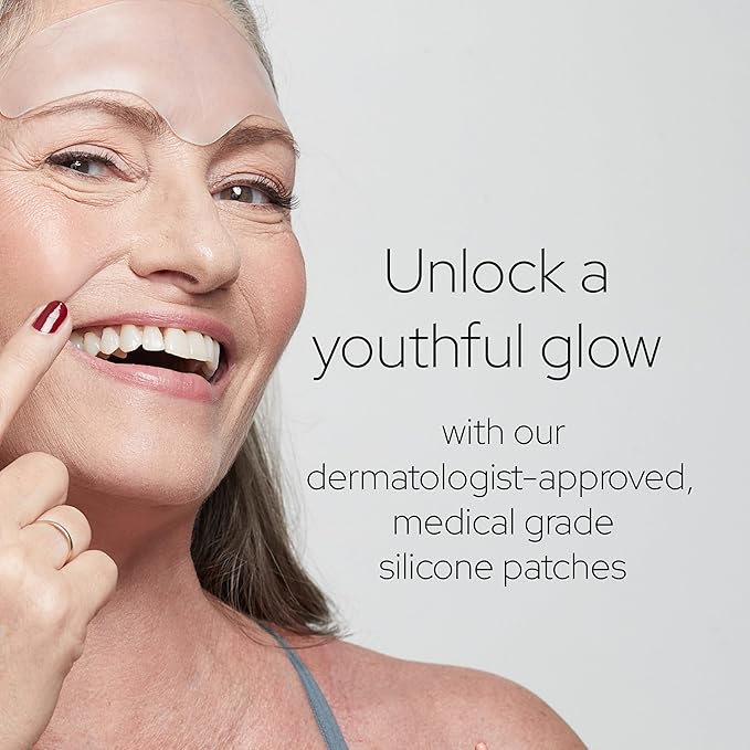 SiO Beauty BrowLift - Wrinkle-Smoothing, Medical-Grade Silicone Patches for Fine Lines on Forehead - Reusable Up to 10x - Cruelty-Free & Environmentally-Friendly Hydrating Beauty Patches - 1 Patch