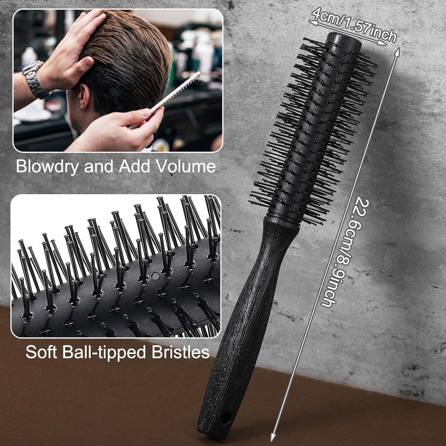 7Pcs Hair Brush Set for Men and Women-Styling Brush Detangling and Smoothing Combs for All Hair Type