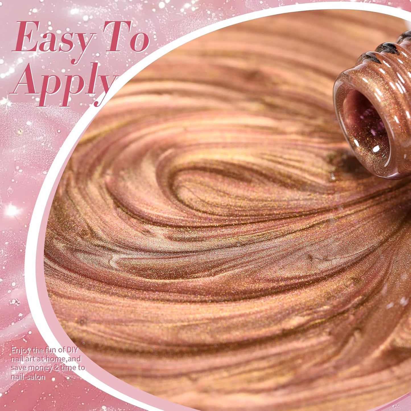 BORN PRETTY Cat Magnetic Eye Gel Nail Polish,Violet haze Jelly Glass Magnetic Gel Polish,Glitter Soak Off Nail Art Salon Manicure Home Gift 15ml