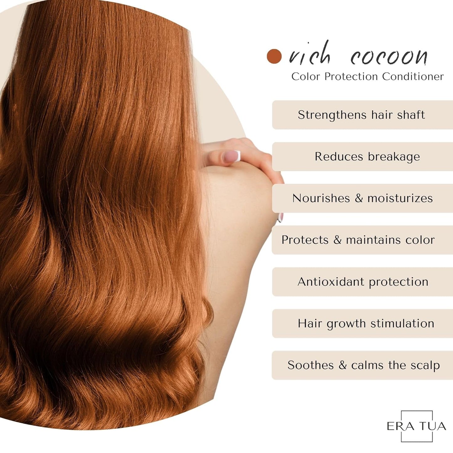 Rich Cocoon Color Protection Conditioner | Dutch Made & Formulated for Premium Color Safe for Color-Treated Hair | Cozy Scent of Warm Wood, White Amber & Jasmine 750 ML