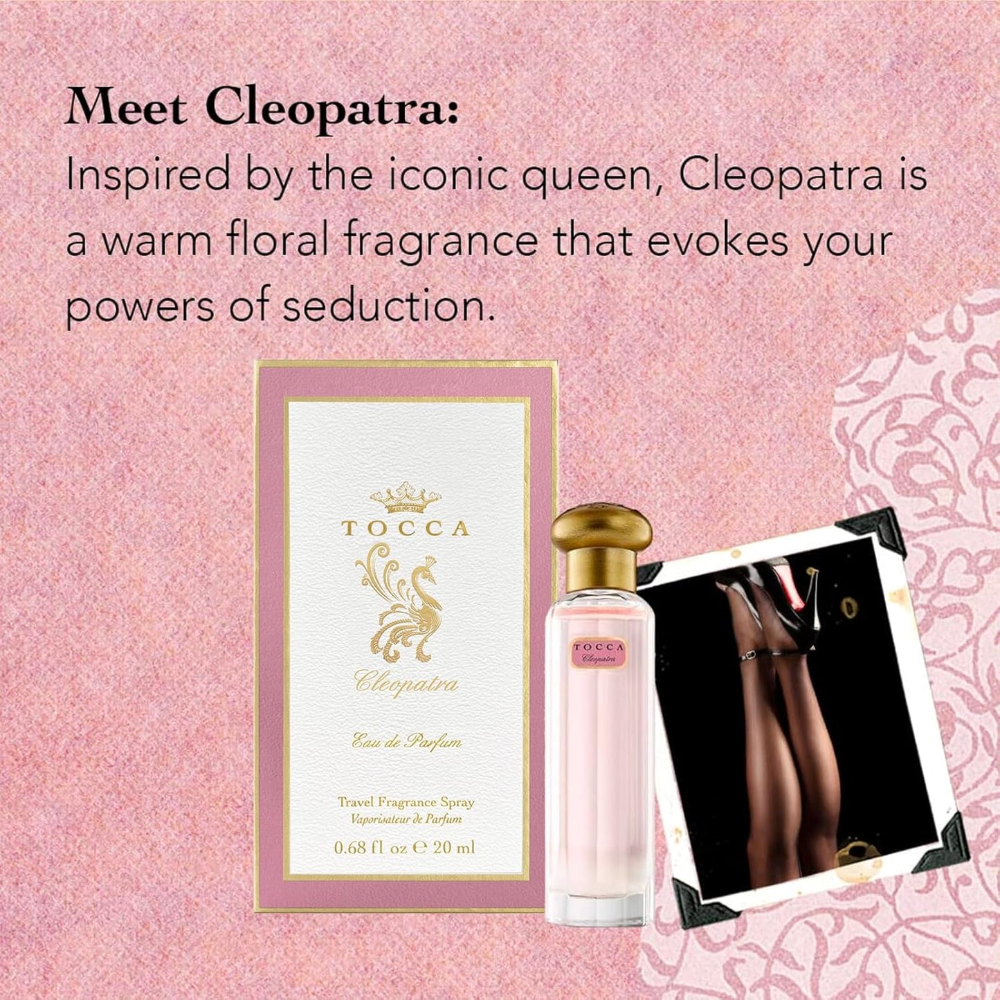 Tocca Cleopatra Women's Perfume, 0.68 oz (20 ml) - Warm Floral, Grapefruit, Jasmine, Vanilla Musk Fragrance