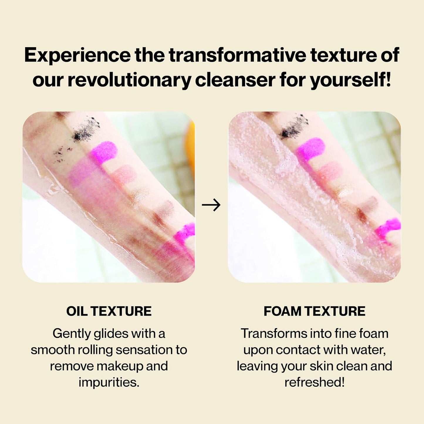 Korean Cycle and Hormone Conscious 3 M's 2-in-1 Makeup Remover | Oil-to-Foam Non-Stripping Cleanser | Jojoba + Honey | EWG Verified | Non-Drying | 145ml/4.97oz