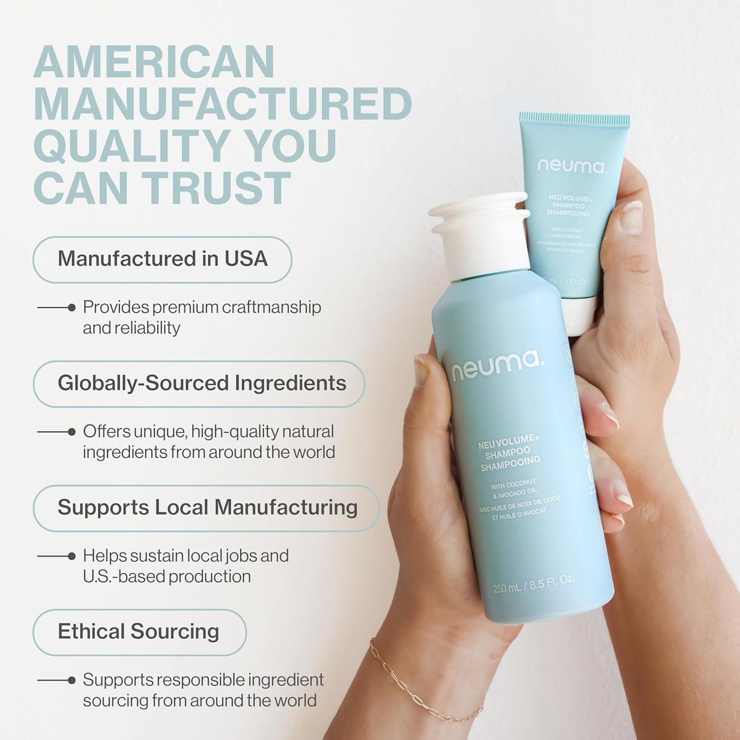 NEUMA Neu Volume Shampoo 32 Fl. Oz. Fennel, Ylang Ylang, Patchouli, and Vanilla Scent, Sulfate Free Shampoo