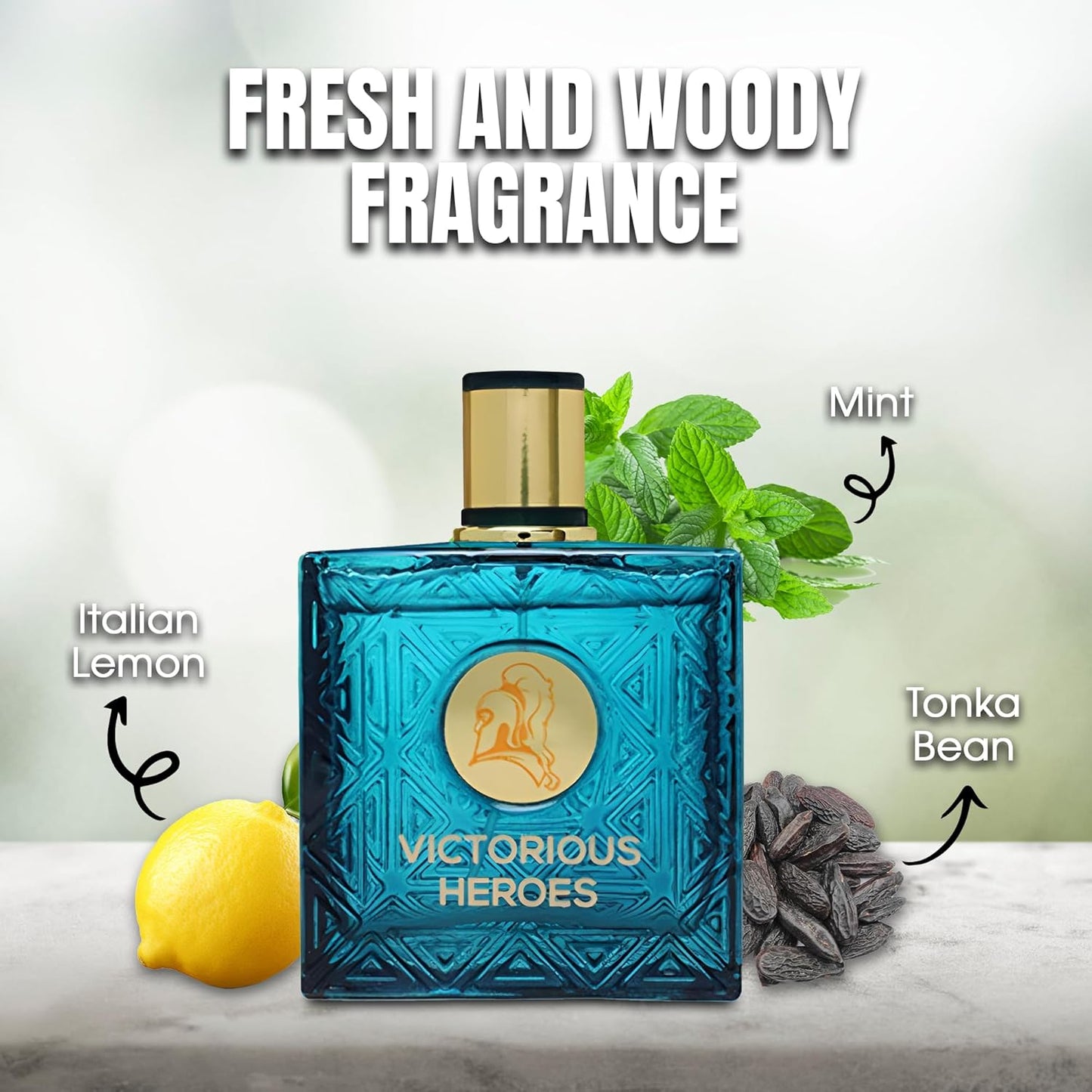 Victorious Heroes Men Cologne Fresh Scent Eau De Toilette Spray, Fragrance For Men Long-Lasting Cologne Choice For Daily Wear Elegant 100ml Bottle