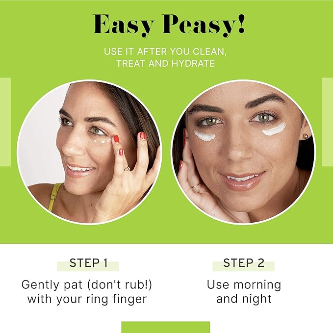 No B.S. (No Bad Stuff) Caffeine Eye Cream anti aging bundle with Two CoQ10 Deluxe Minis. Under Eye Cream for Dark Circles and Puffiness. Includes CoQ10 for Wrinkles.