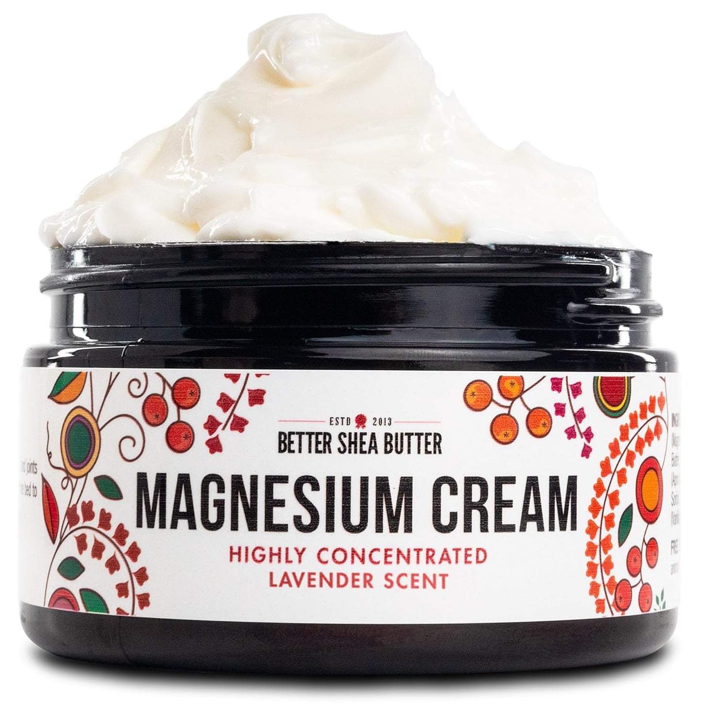 Better Shea Butter Magnesium Cream | Lavender | Relieves Leg Cramps and Muscle Tension | Night Lotion for Pregnancy, Kids and Baby | Handcrafted with Organic Ingredients