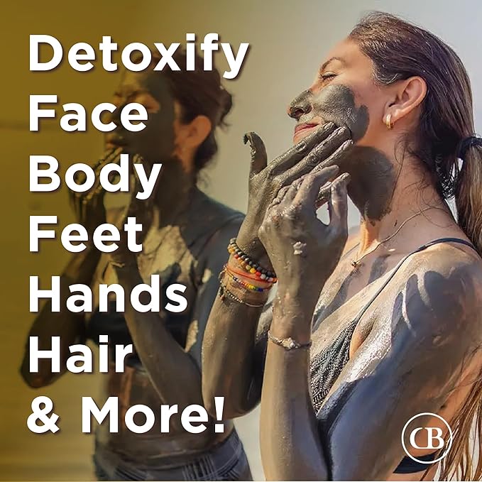 CB Calcium Bentonite - Indian Healing Clay 16oz - Deep Pore Cleansing & Maximum Detoxification Formula - Facial and Body Mud Mask - Living Clay - We are THE Source!