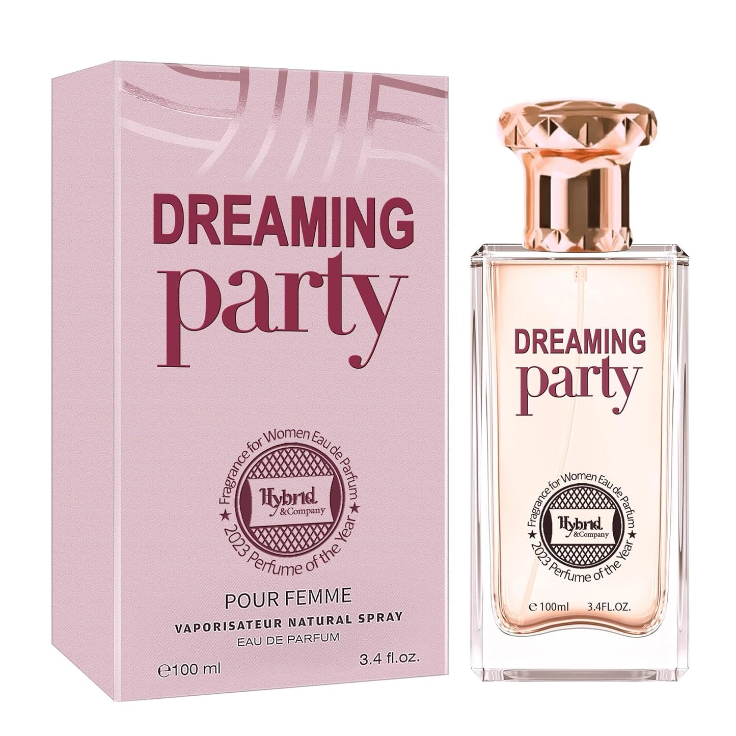 Hybrid & Company Dreaming Party Pour Femme Eau De Parfum Natural Spray Vaporisateur,3.4FL.OZ