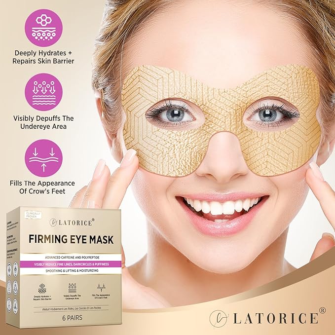 Under Eye Patches for Dark Circles: Anti-Wrinkle Eye Cream with Hyaluronic Acid - Reduce Under Eye Bags