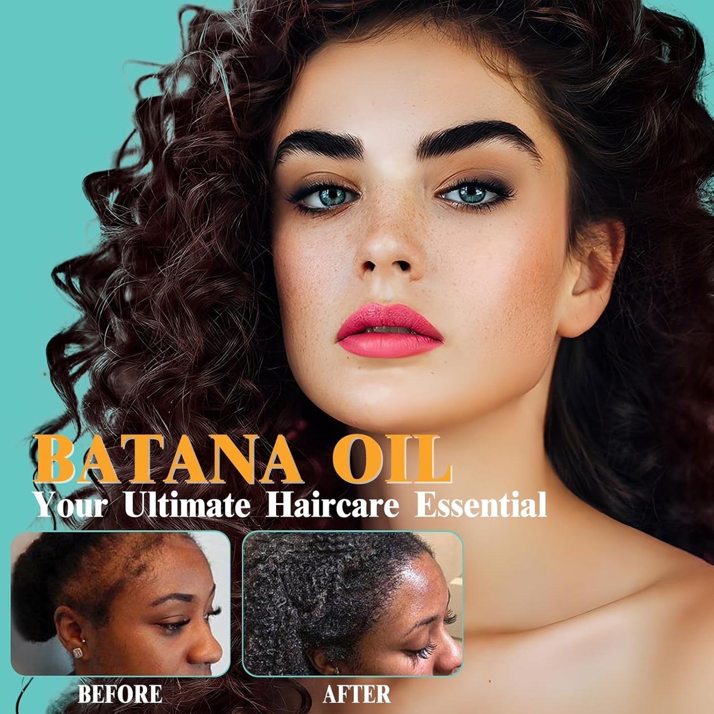 Raw Batana Oil for Hair Growth - Easy Application for Intensive Hydration and Growth -100% Pure, Nourish and Revitalize for Smooth, Tangle-Free Hair and Enhances Hair Thickness in Men & Women
