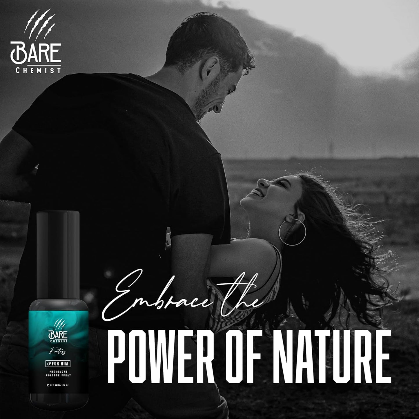 Fantasy Pheromone Cologne for Him - [Long Lasting Formula] Pheromone Perfume Cologne for Men 1oz. - Blackcurrant, Pinapple, Bergamot