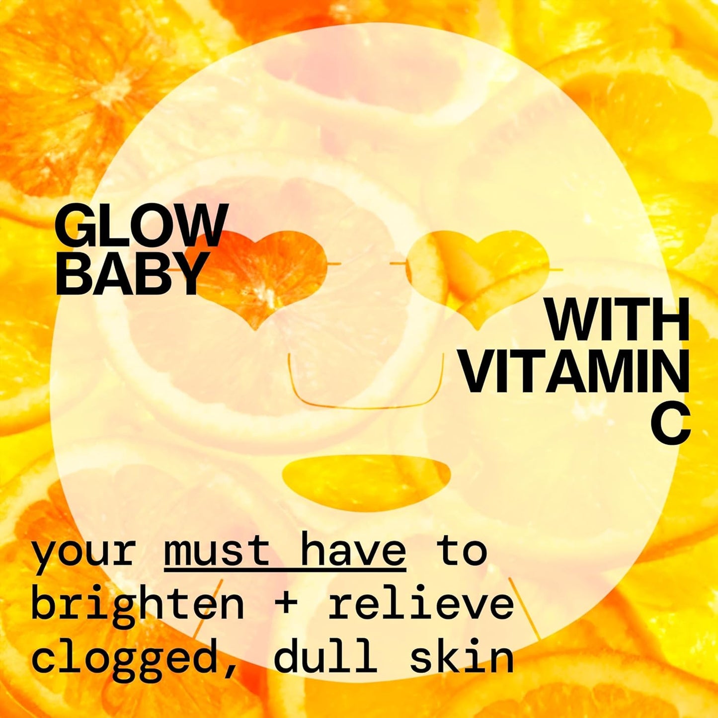 Pacifica Sheet Face Mask - Glow Baby Brightening Facial Mask w/Vitamin C, Aloe & Kelp – Cooling Mask for Dark Spots & Fine Lines - Clean Beauty Vegan & Cruelty-Free Dermatologist Tested