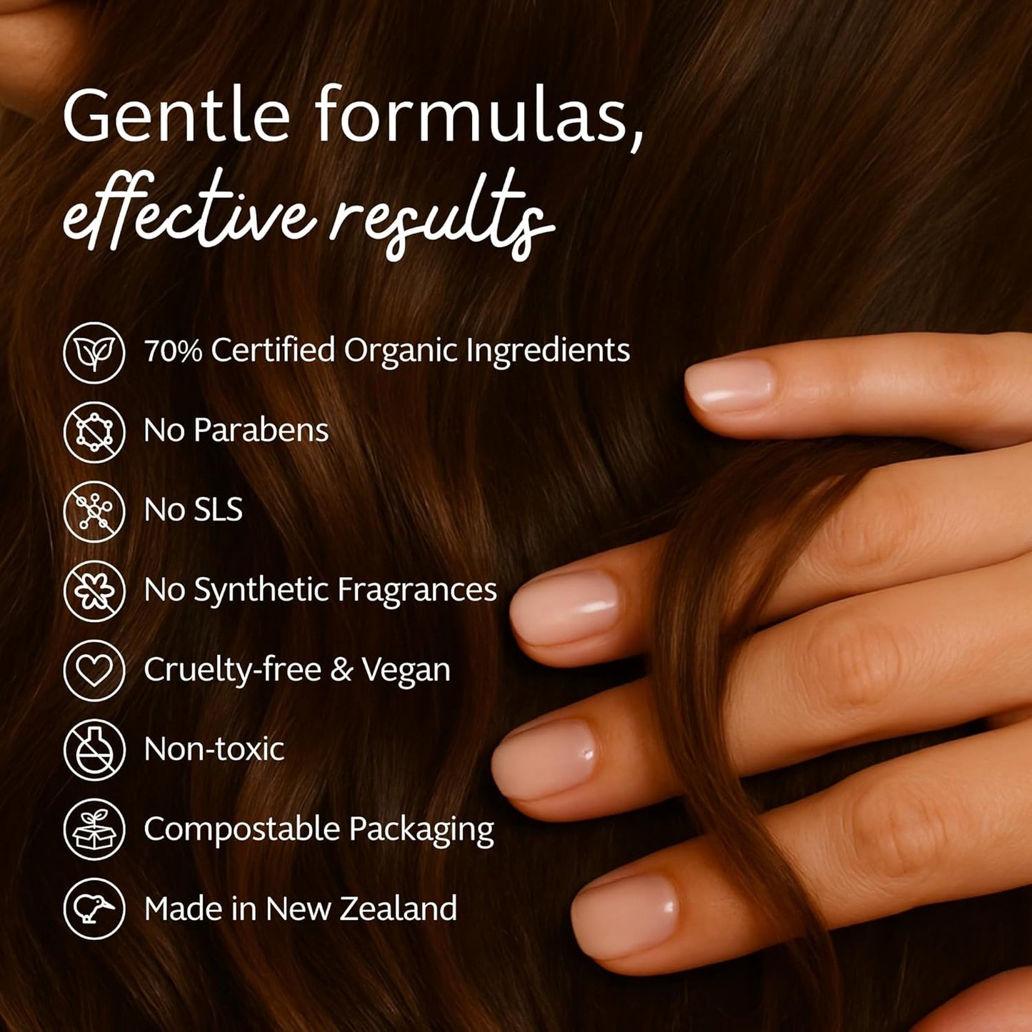 Slo | Natural Dry Shampoo Powder For Dark Hair - All Natural Ingredients, Vegan & Cruelty Free, Talc-Free Blend | Dark Hair Wild Orange + Cacao | 2 Pack (2 x 1.23oz/35g)