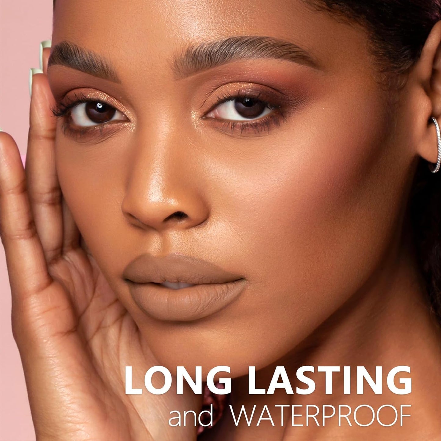 Nude Berry Pink Lipstick 3Pc Long Lasting Lipsticks for Women Pigmented Smudgeproof Transferproof Vegan Cruelty Free Lip Color, A61/66/44