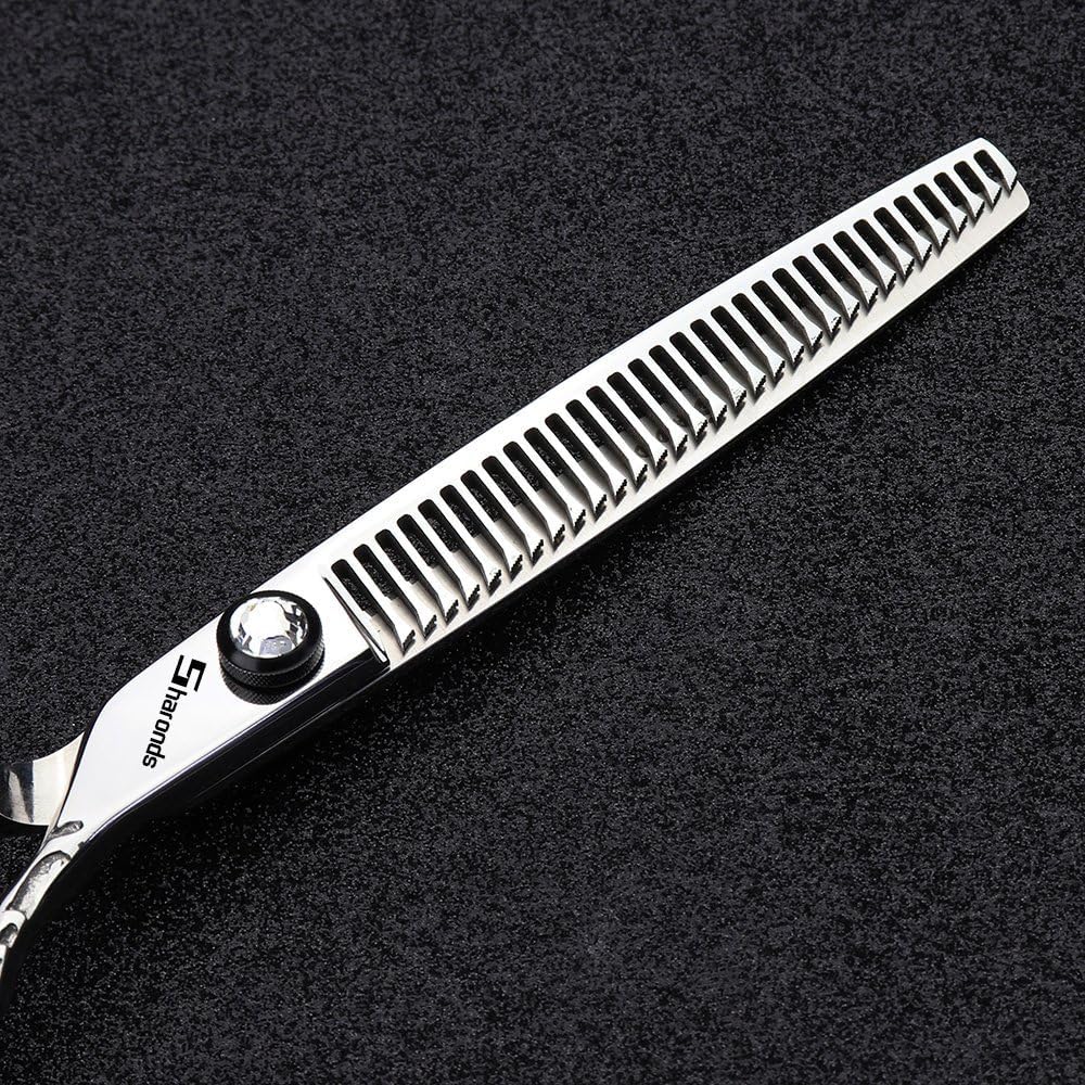 6/7/8 Inch Professional Hair Clippers, Japan 440C Cobalt Alloy Hair Clippers, Hair Clipper for Weight Loss (7 Inch Thin Scissors-AA)