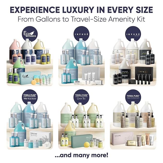 Desert Breeze Amenity & Accessory Kit | 1 oz Travel Size Shampoo, Conditioner, Lotion, Body Wash, Body Bar, Cleansing Bar, Shave & Dental Sets, Make-Up Remover Wipes, & Vanity Kit | 15 sets per case