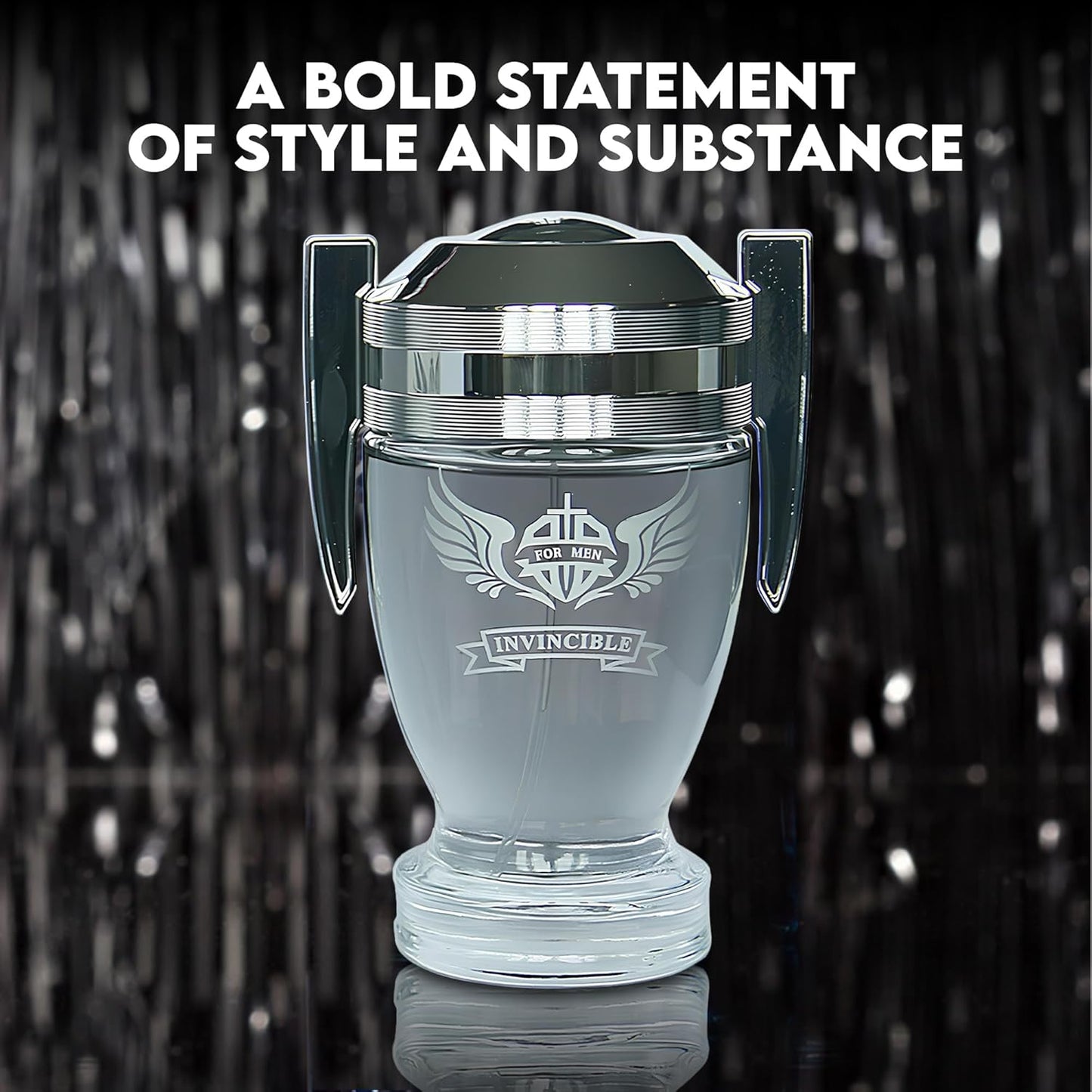 2PCS Valentine Milano/Invincible Grey Eau De Toilette for Men-Fresh,Romantic Scent Perfume for Men 3.4 Fl Oz Each Mens Cologne For All Skin Daily Used