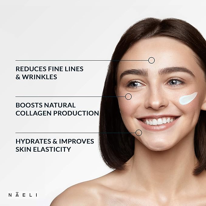 NAELI Moisturizer Skincare Collection (3-count) Anti Aging Retinol Cream + Collagen SPF 30 + Apple Stem Cell Eye Cream