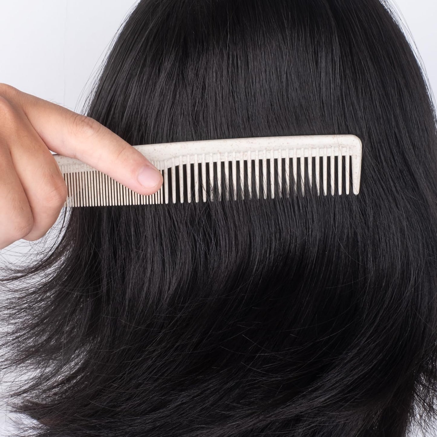 Hair Combs Bulk, Disposable Wheat Straw Combs Individually Wrapped Combs for Hotel, Travel, Airbnb, Charity, Church, Homeless (Pack of 100)