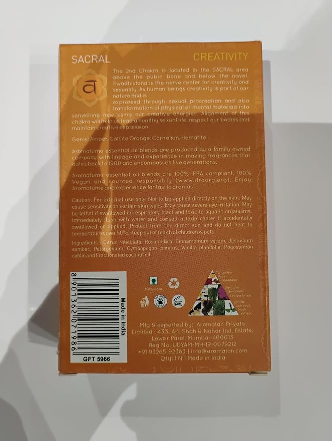 7 Chakra Essential Oil Roll-On Blend Gift Set by Aromafume | 7x 6ml/0.2 fl oz | Aromatherapy Oils for Meditation, Chakra Balance | Yoga & Reiki Gifts | Essential Oil Set for Plexus, Root Chakra & more