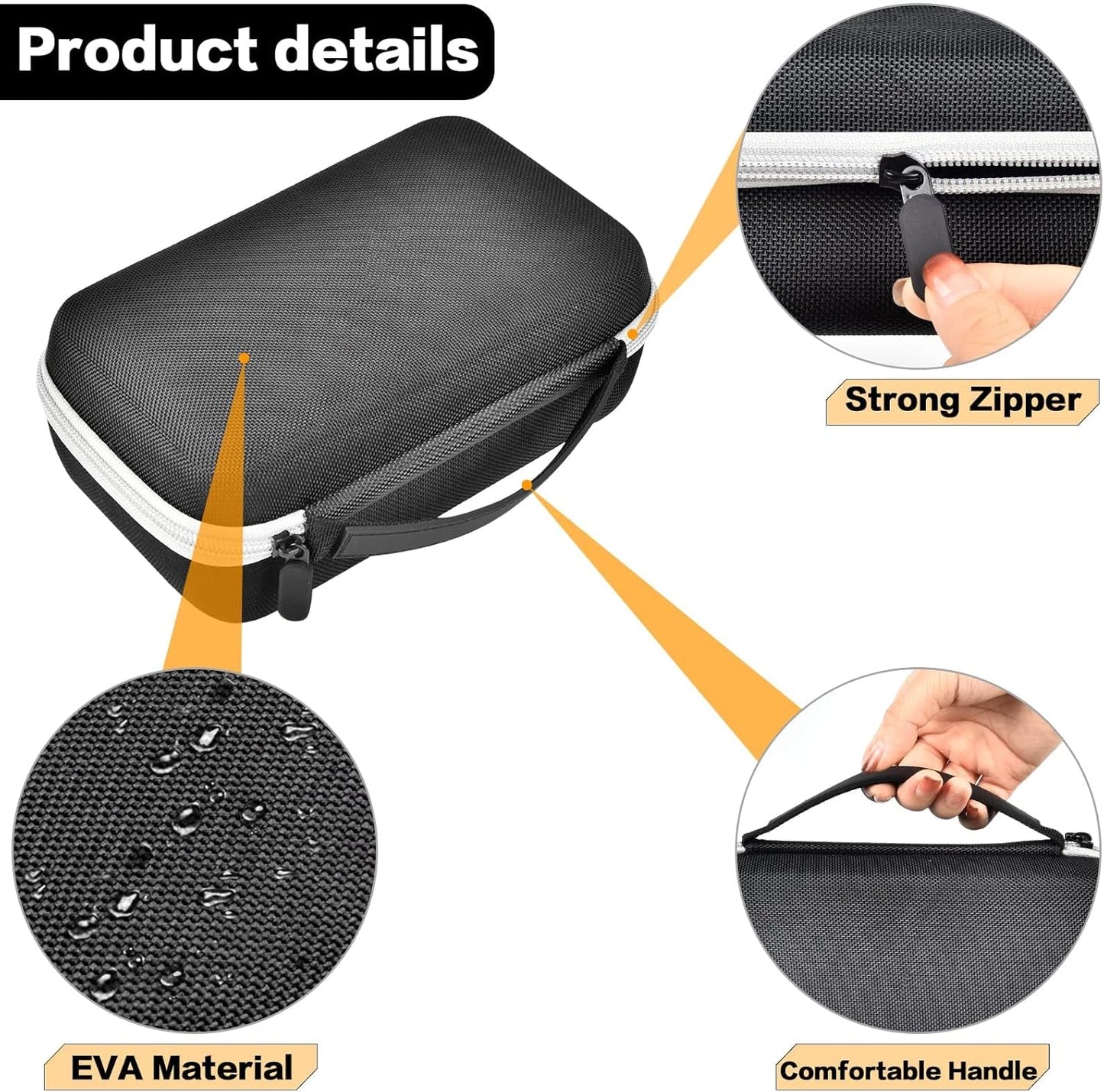 Case Compatible with KIKIDO for Novah for GLAKER for Ufree for FADEKING for GSKY for Romanda Professional Hair Clippers, Beard Trimmer Grooming Storage Holder for Hair Trimmers Set (Box Only)